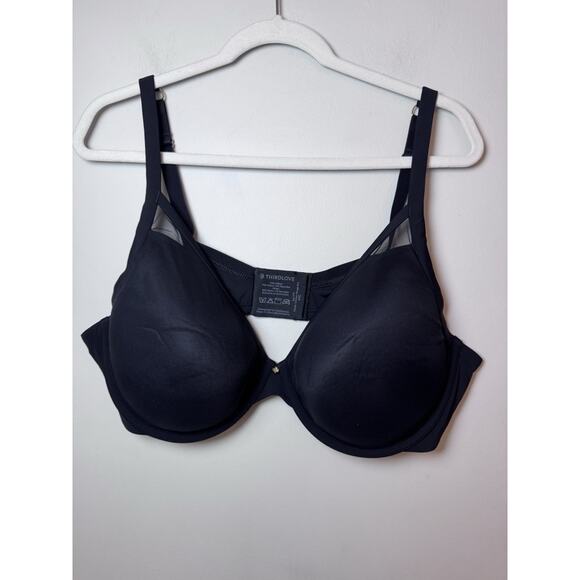 Thirdlove Classic Contour Plunge Bra Black Size 44C - Picture 3 of 13